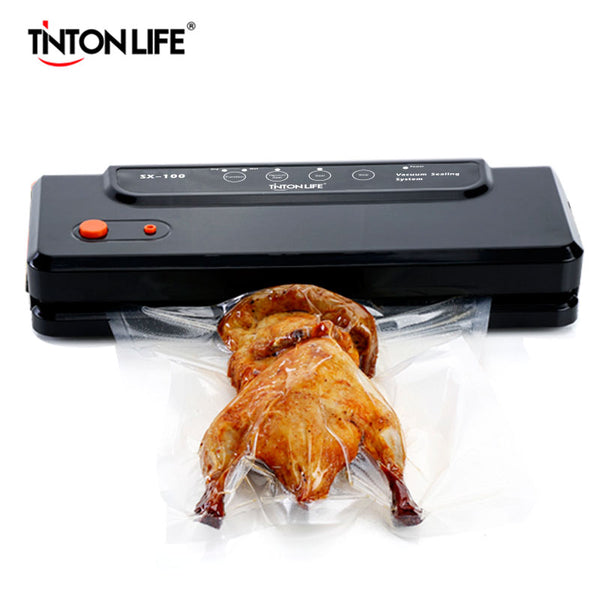 TintonLife Household Multi-function Vacuum Sealer Automatic Vacuum Sealing System Keeps Fresh up to 7x Longer SX-100