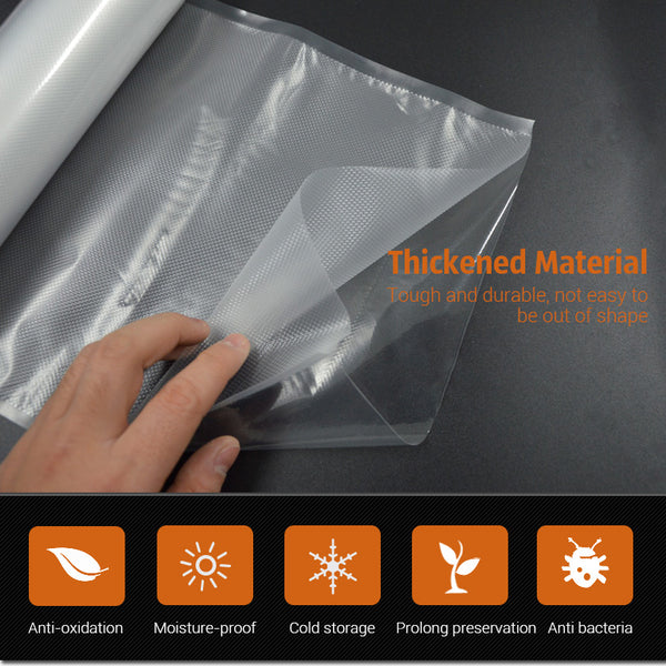 TINTON LIFE Kitchen Food Vacuum Bag Storage Bags For Vacuum Sealer Food Fresh Long Keeping 12+15+20+25+28cm*500cm 5 Rolls/Lot