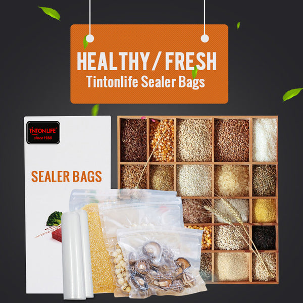 TINTON LIFE Kitchen Food Vacuum Bag Storage Bags For Vacuum Sealer Food Fresh Long Keeping 12+15+20+25+28cm*500cm 5 Rolls/Lot