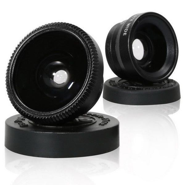 Crouch 3 in 1 Wide Angle Macro Fisheye Lens Kit + Clip Smartphone Mobile Phone lenses Fish Eye for iPhone 6 6s 7Plus Camera L