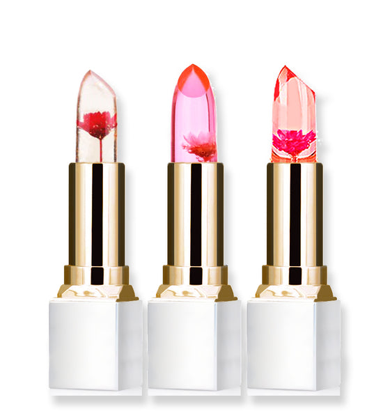 Wholesale Transparent Natural Red Lip Stick Temperature Color Change Long-lasting  Moisturizer Flower Jelly Lipsticks  Makeup