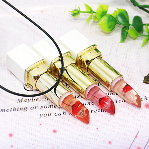 Wholesale Transparent Natural Red Lip Stick Temperature Color Change Long-lasting  Moisturizer Flower Jelly Lipsticks  Makeup