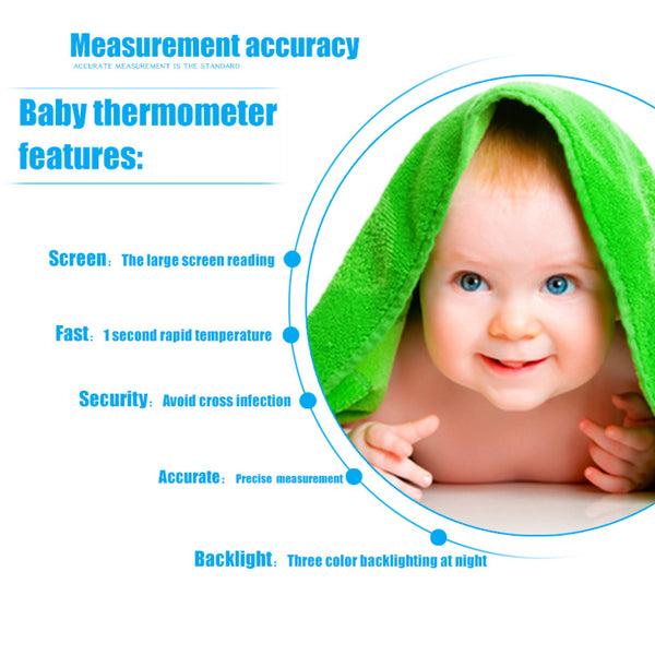 Guucy Infrared Digital Baby Thermometer Forehead Non-contact Infrared LCD Measure Thermometer electronic Adult Body Termometer