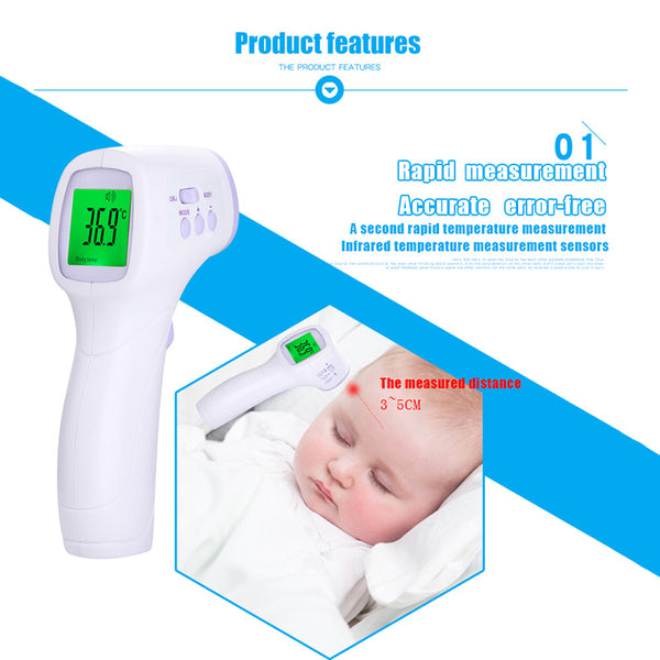 Guucy Infrared Digital Baby Thermometer Forehead Non-contact Infrared LCD Measure Thermometer electronic Adult Body Termometer