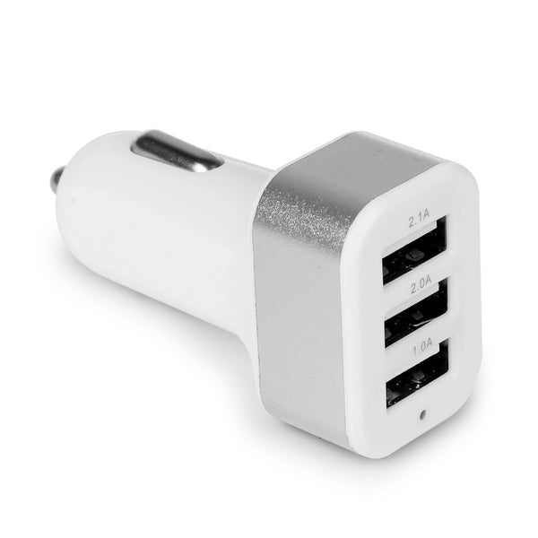 USB Car Charger 3 Port Phone Charger Adapter Socket 2A 2.1A 1A Car Styling USB Charger Universal  For Car-Styling