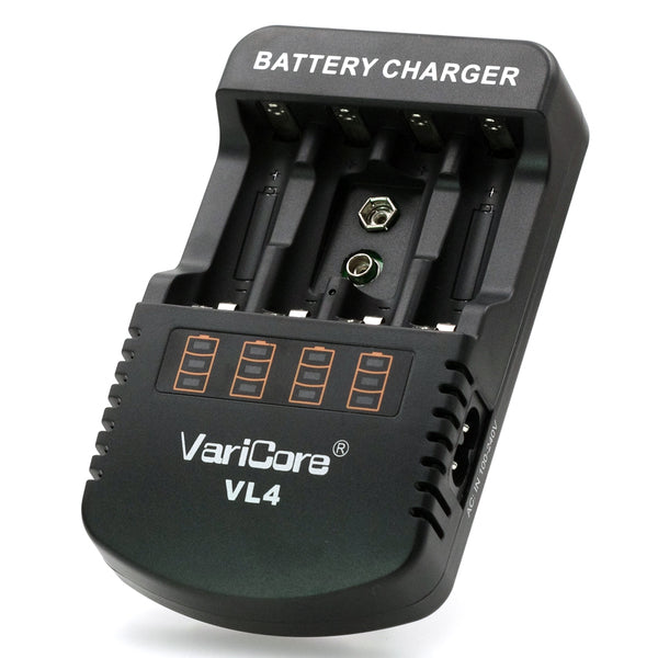 2017 NEW Varicore VL4 Ni-MH charger 1.2V 1.48V 1.5V 9V Ni-MH AA / AAA Battery smart Charger