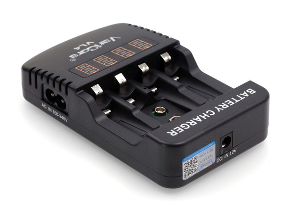 2017 NEW Varicore VL4 Ni-MH charger 1.2V 1.48V 1.5V 9V Ni-MH AA / AAA Battery smart Charger