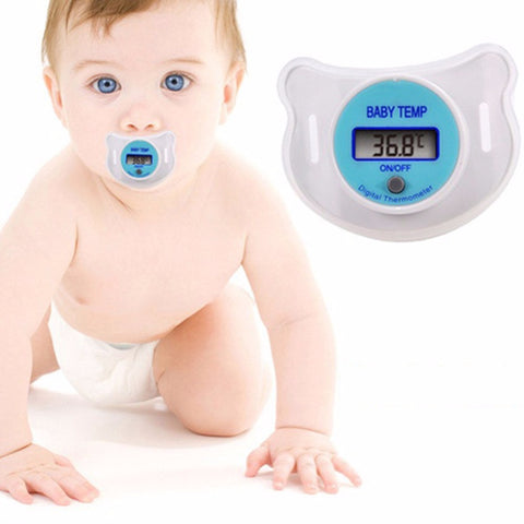 Cheap Soft Pacifier Lcd Kids Fever Electronic Digital Nipple Thermometer Baby Body Care Wholesale High Quality 2017