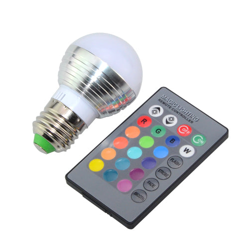 E27 / E14 RGB LED Lamp 5W 7W 110V 220V LED RGB Bulb Light Lamp IR Remote Control 16 Color Change Holiday Party Decor Lampada LED