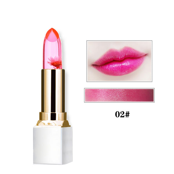 Wholesale Transparent Natural Red Lip Stick Temperature Color Change Long-lasting  Moisturizer Flower Jelly Lipsticks  Makeup