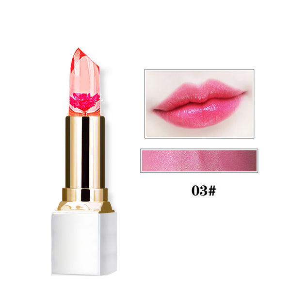 Wholesale Transparent Natural Red Lip Stick Temperature Color Change Long-lasting  Moisturizer Flower Jelly Lipsticks  Makeup
